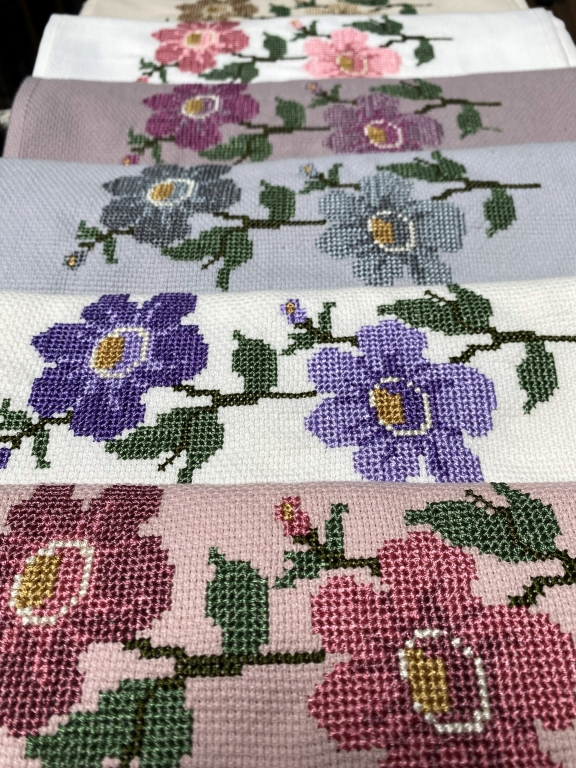 30X50 MYSOFT 6 LI NAKIŞLI HAVLU - ÇİÇEK