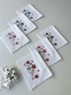 30x50 SARRA 6'LI 3D KADİFE HAVLU - FULYA