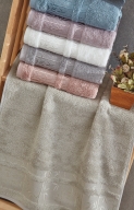 50x90 SARRA 6'LI BAMBU RENKLİ HAVLU