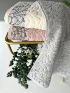 50x90 SARRA 3'LÜ SARE DİKİŞLİ DAMLA HAVLU