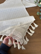 SARRA 40X190 NATURAL EL İŞİ DANTELLİ RANIR