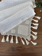 SARRA 40X190 NATURAL EL İŞİ DANTELLİ RANIR