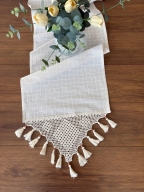 SARRA 40X190 NATURAL EL İŞİ DANTELLİ RANIR