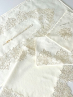 SARRA 5 PARÇA FRANSIZ GÜPÜRLÜ SECCADE SETİ