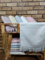 MYSOFT ANALI KIZLI ETAMİN SAÇAKLI HAVLU