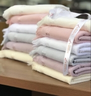 MYSOFT ANALI KIZLI ETAMİN SAÇAKLI HAVLU