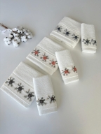 SARRA KAPAMA 2'Lİ ROKOKO NAKIŞLI HAVLU - SAKURA