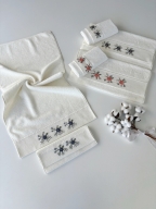 SARRA KAPAMA 2'Lİ ROKOKO NAKIŞLI HAVLU - SAKURA