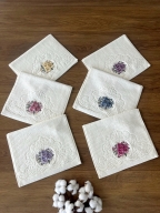 30x50 SARRA 3D BUKLE KREM 6'LI HAVLU - MENEKŞE