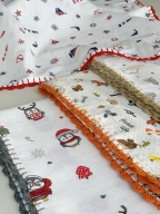 SARRA TIĞ OYALI MÜSLİN BEBEK ÖRTÜSÜ