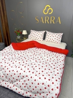 SARRA ÇİFT TARAFLI WELLSOFT YORGAN SETİ - KALP