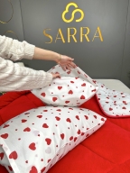 SARRA ÇİFT TARAFLI WELLSOFT YORGAN SETİ - KALP