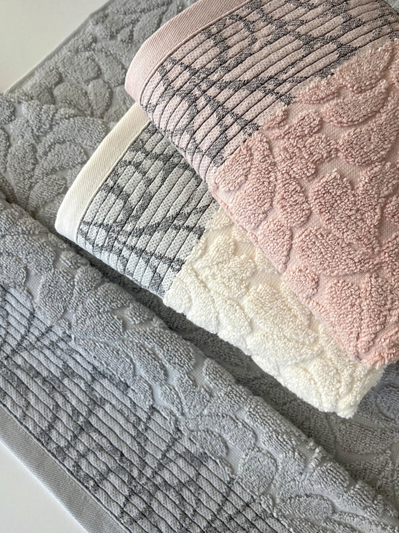 50x90 SARRA 3'LÜ SARE DİKİŞLİ DAMLA HAVLU