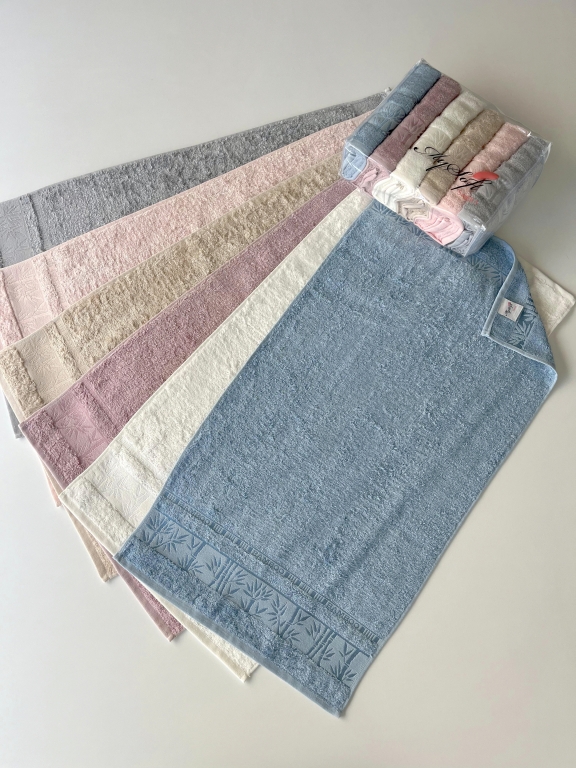 MYSOFT 50X90 6'LI PVC BAMBU HAVLU