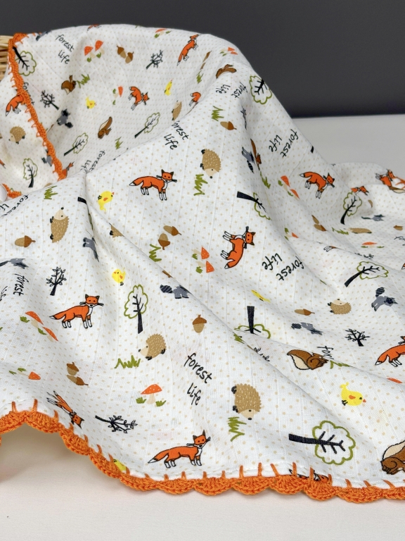 SARRA TIĞ OYALI MÜSLİN BEBEK ÖRTÜSÜ