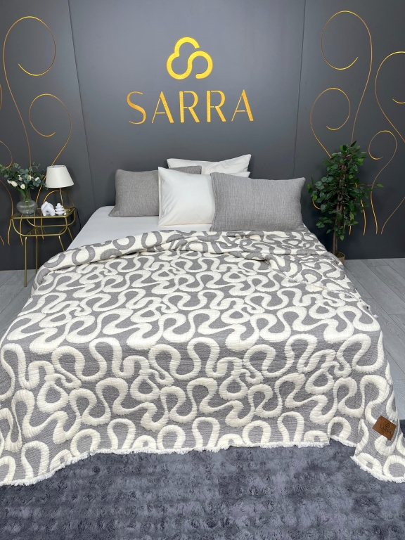 SARRA HOME ÇİFT KİŞİLİK MÜSLİN YORGAN TAKIMI