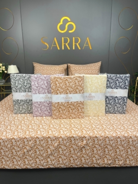 SARRA HOME FLORA ÇİFT KİŞİLİK EKO LASTİKLİ ÇARŞAF SETİ